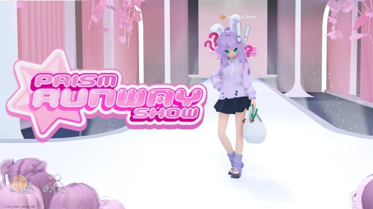 Prism Runway Show VIP Area Location and Item Selection